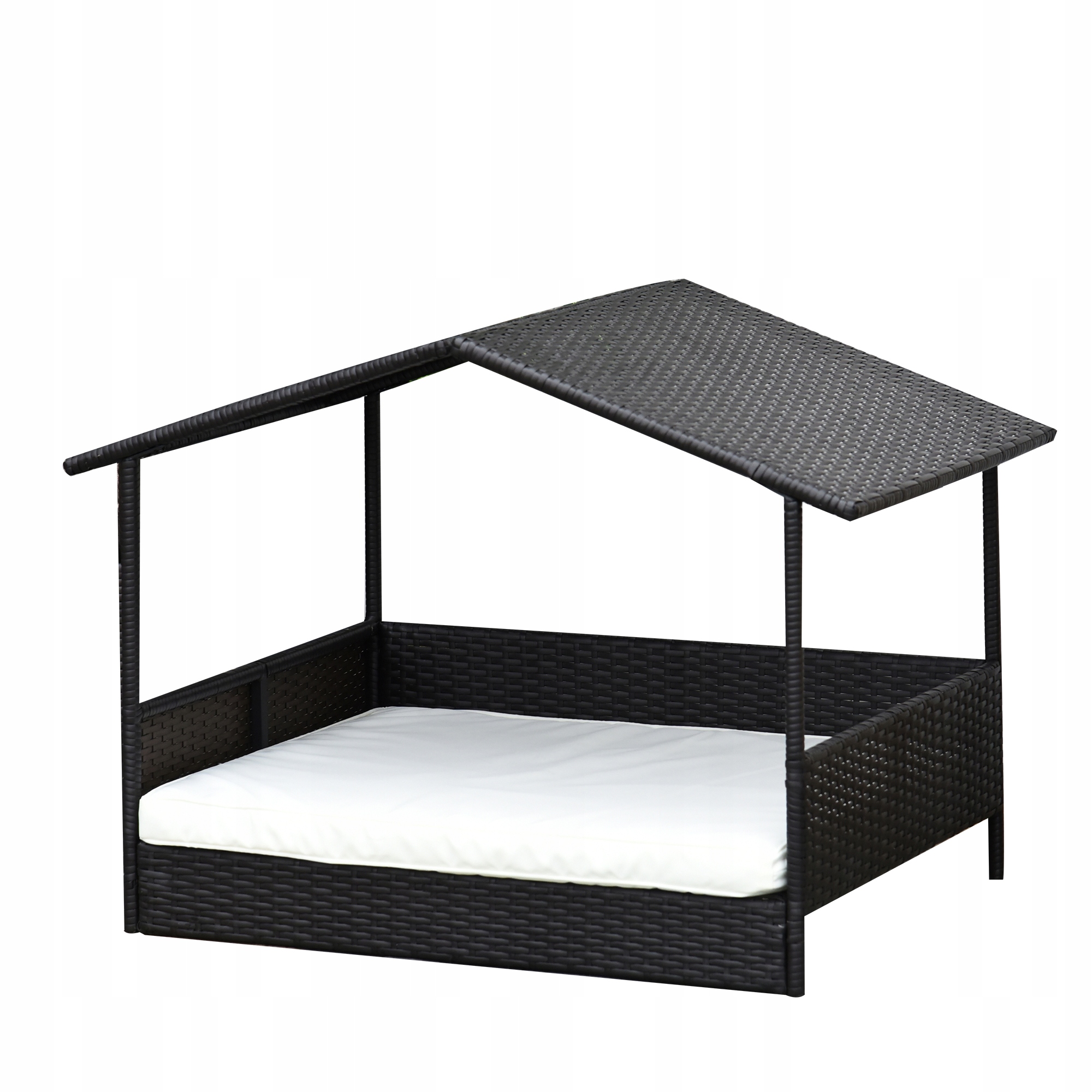 Pelíšek pro kočky a domácího psa 69x98x70 cm káva s hnědou barvou
