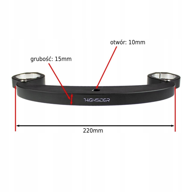 Uchwyt reflektra do rur Highsider 38mm 41mm Part number 028237