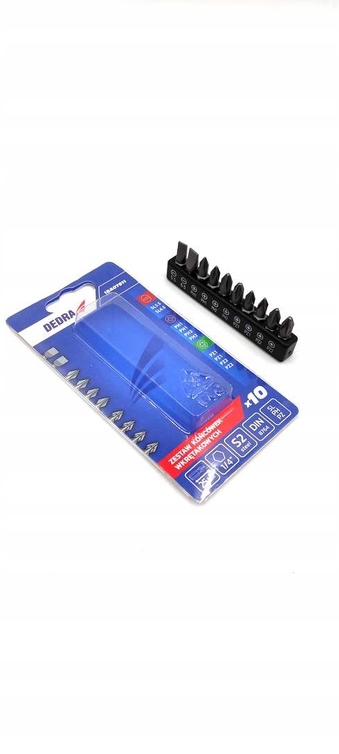 Zestaw bitów 10szt. 25mm, sl5.5,6,6.5 Marka Dedra