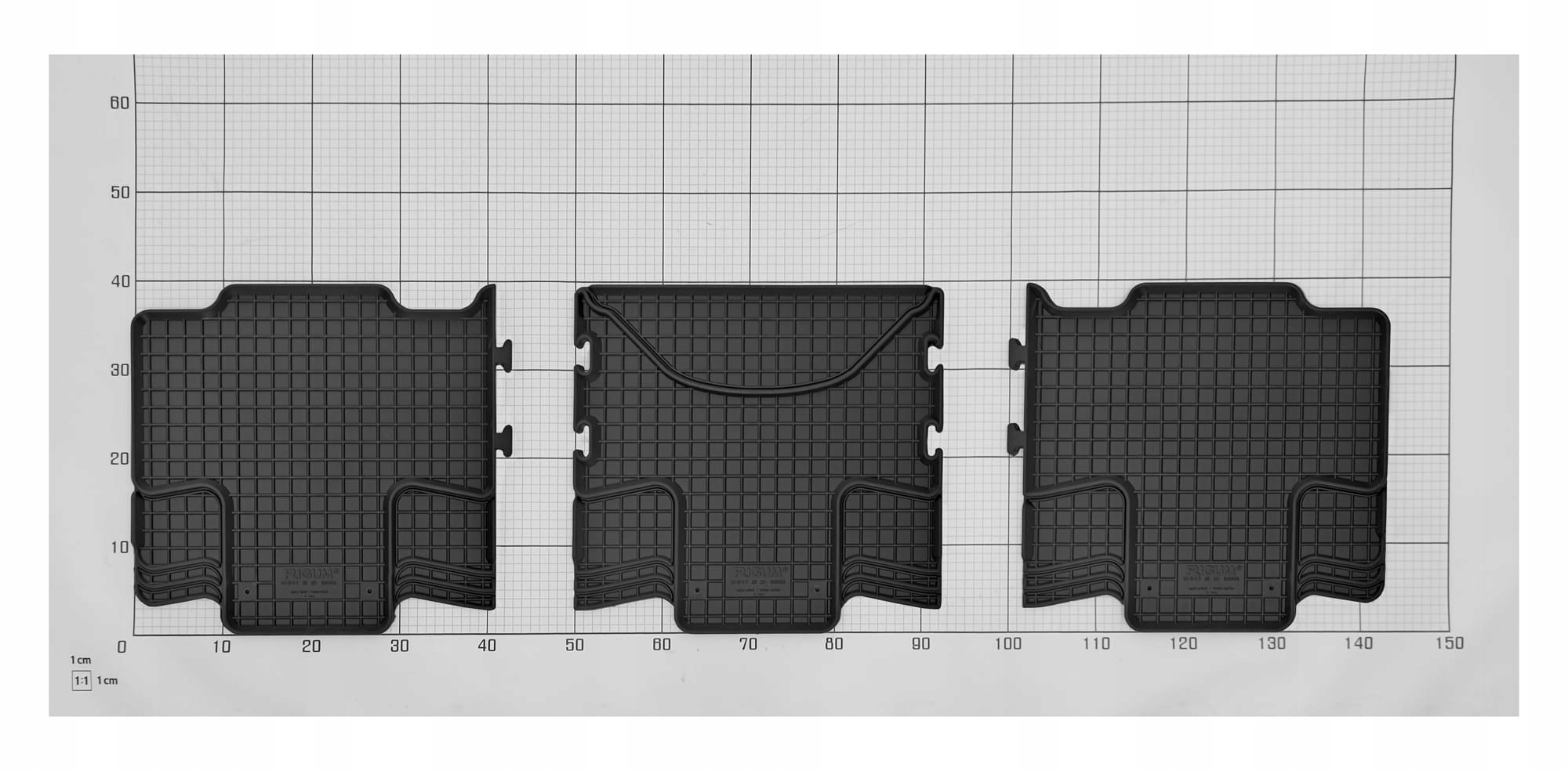 Dywaniki i mata do Volkswagen T7 Multivan 8 miejsc L2 od 2022- Kolor czarny