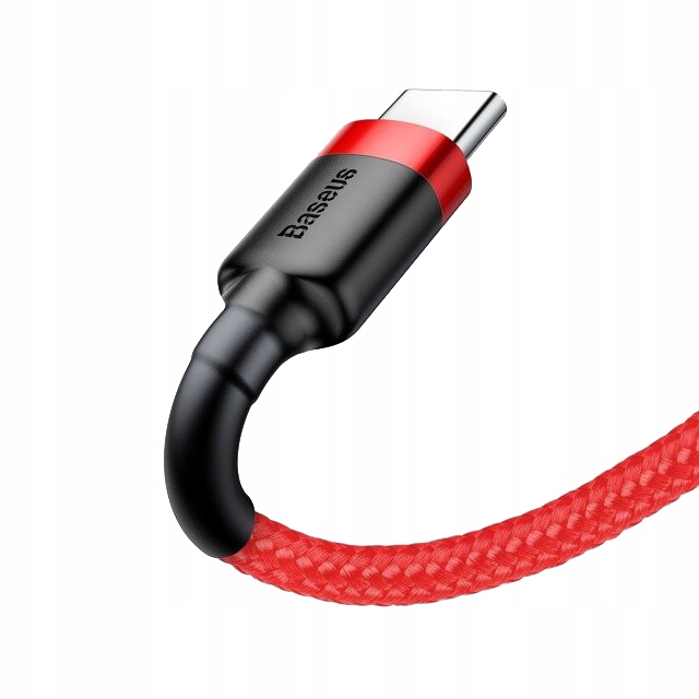 Nylonowy kabel USB-A - USB-C Baseus Cafule Quick C Złącza USB - USB typ C