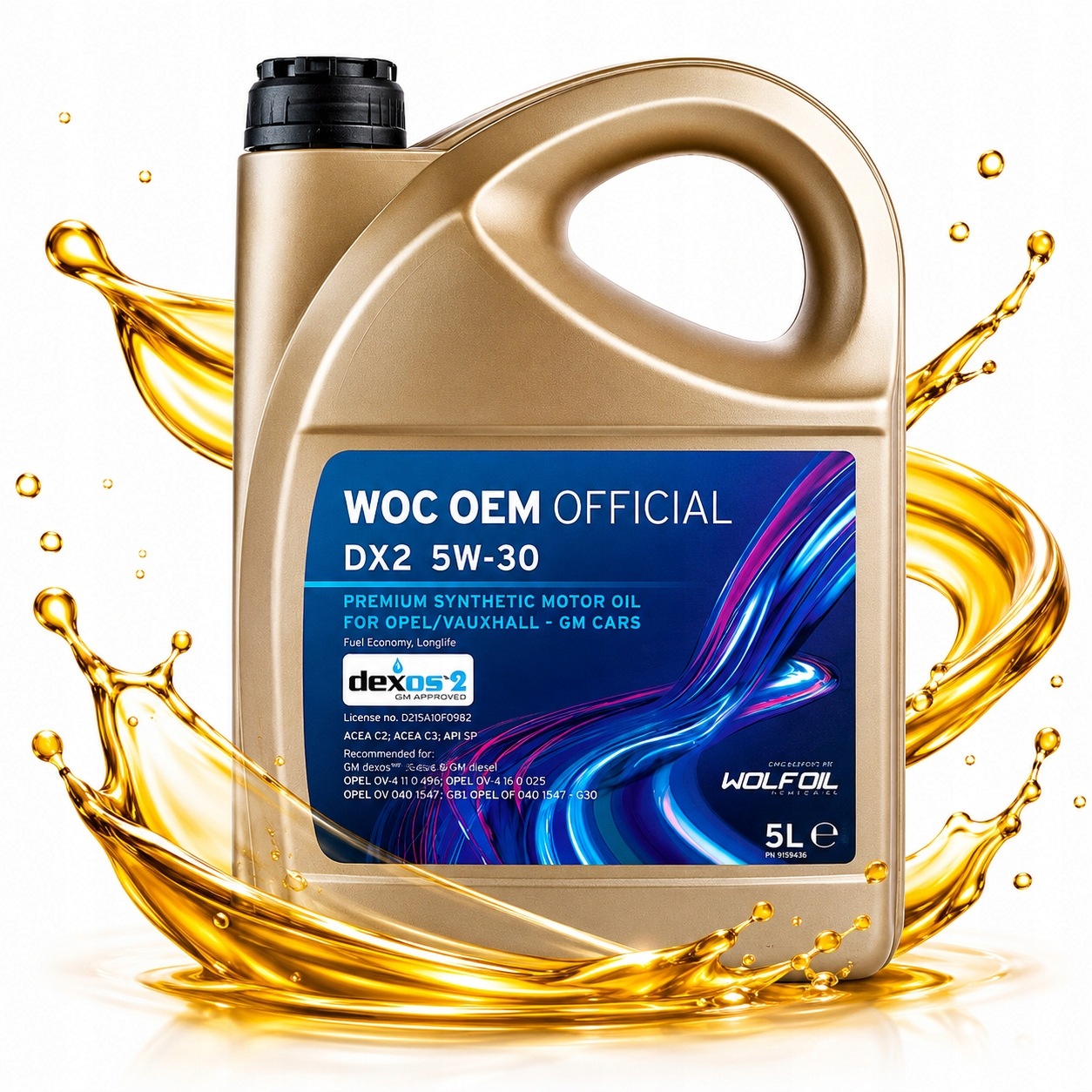 Olej Woc Oem Official DX2 5W30 5L DEXOS2 Opel Astra Insignia Corsa