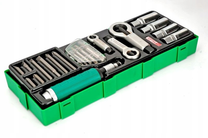 TOPTUL GTA2234 – Zestaw 22 narzędzi do wykręcania uszkodzonych śrub