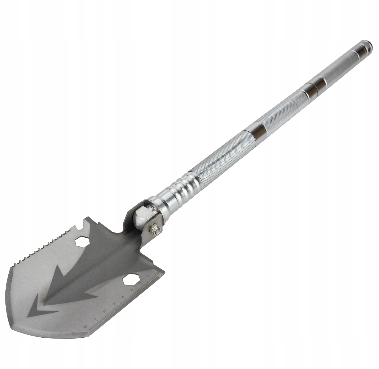 WIELOFUNKCYJNA SKŁADANA SAPERKA WOJSKOWA SURVIVAL ZESTAW SURVIWALOWY 18W1 Narzędzia kilof młotek motyka nóż piła siekiera