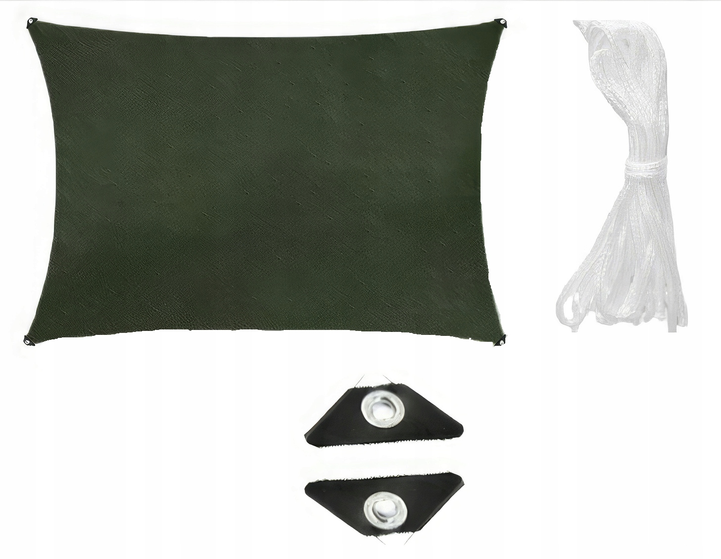 Zahradní sluneční plachta Vodotěsná 4x3 m Zelená Silná markýza
