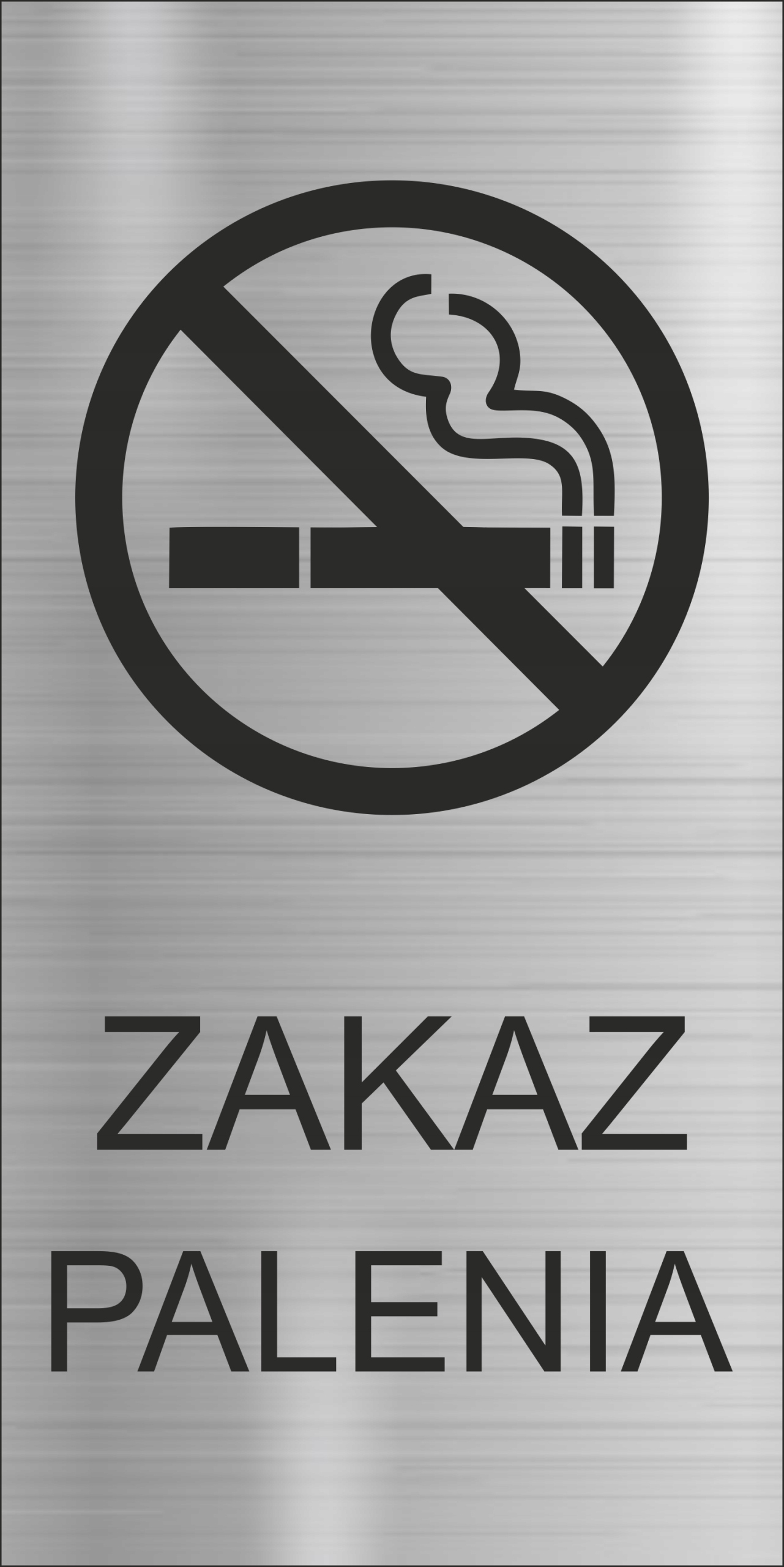 ZAKAZ PALENIA PAPIEROSÓW e-papier Naklejka 20x10cm