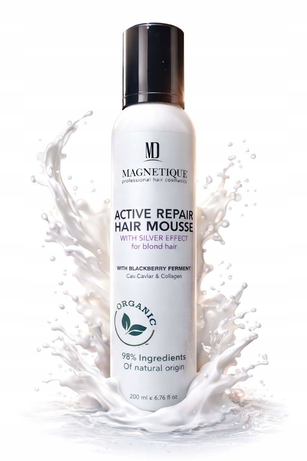 Magnetique Odżywka w piance Silver Effect do włosów blond 200ml