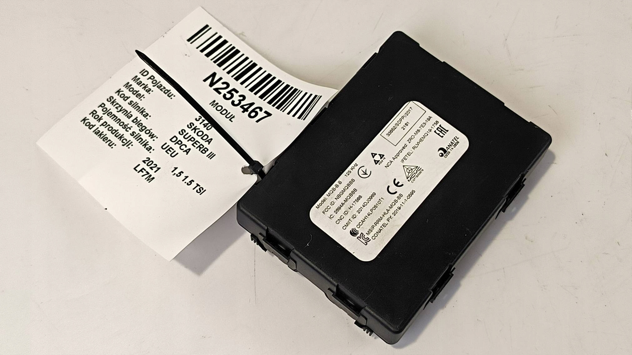 modulo KESSY 3Q0959435M SKODA SUPERB III