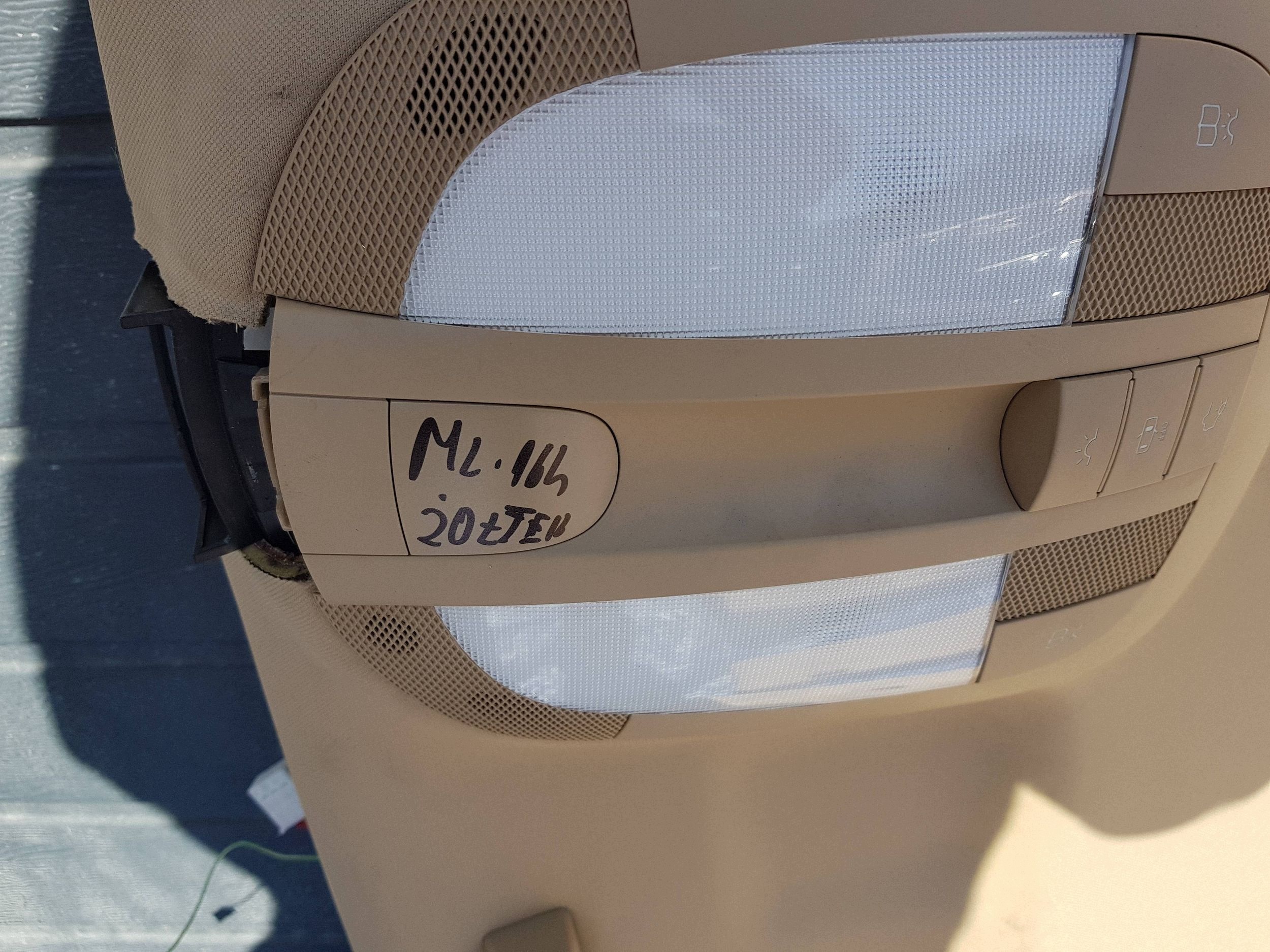 Ciel de toit Beige Complète SUFIT Mercedes ML W164 Sans