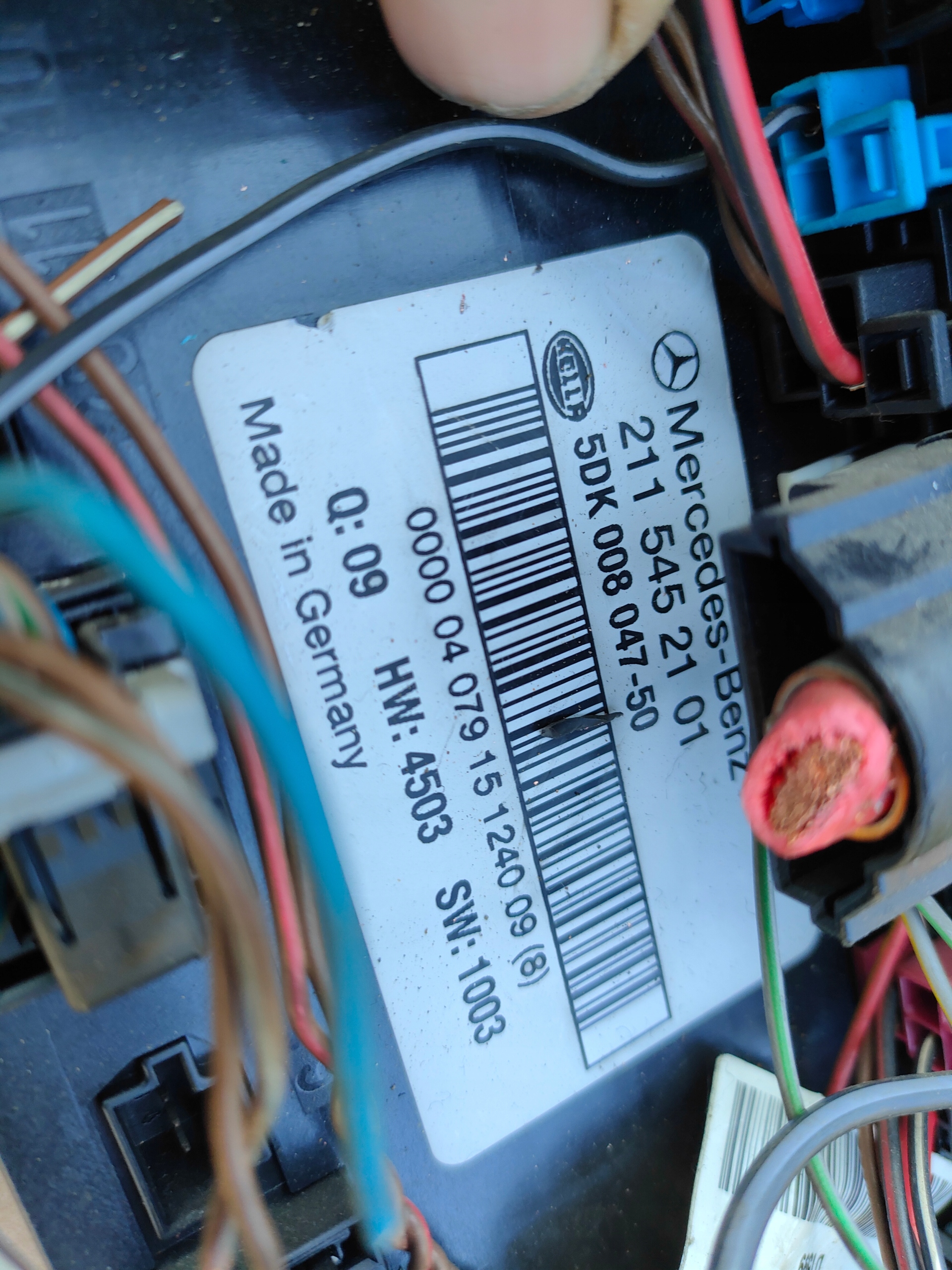 MERCEDES module computer control unit KOMFORTU SAM rear part A2115452101