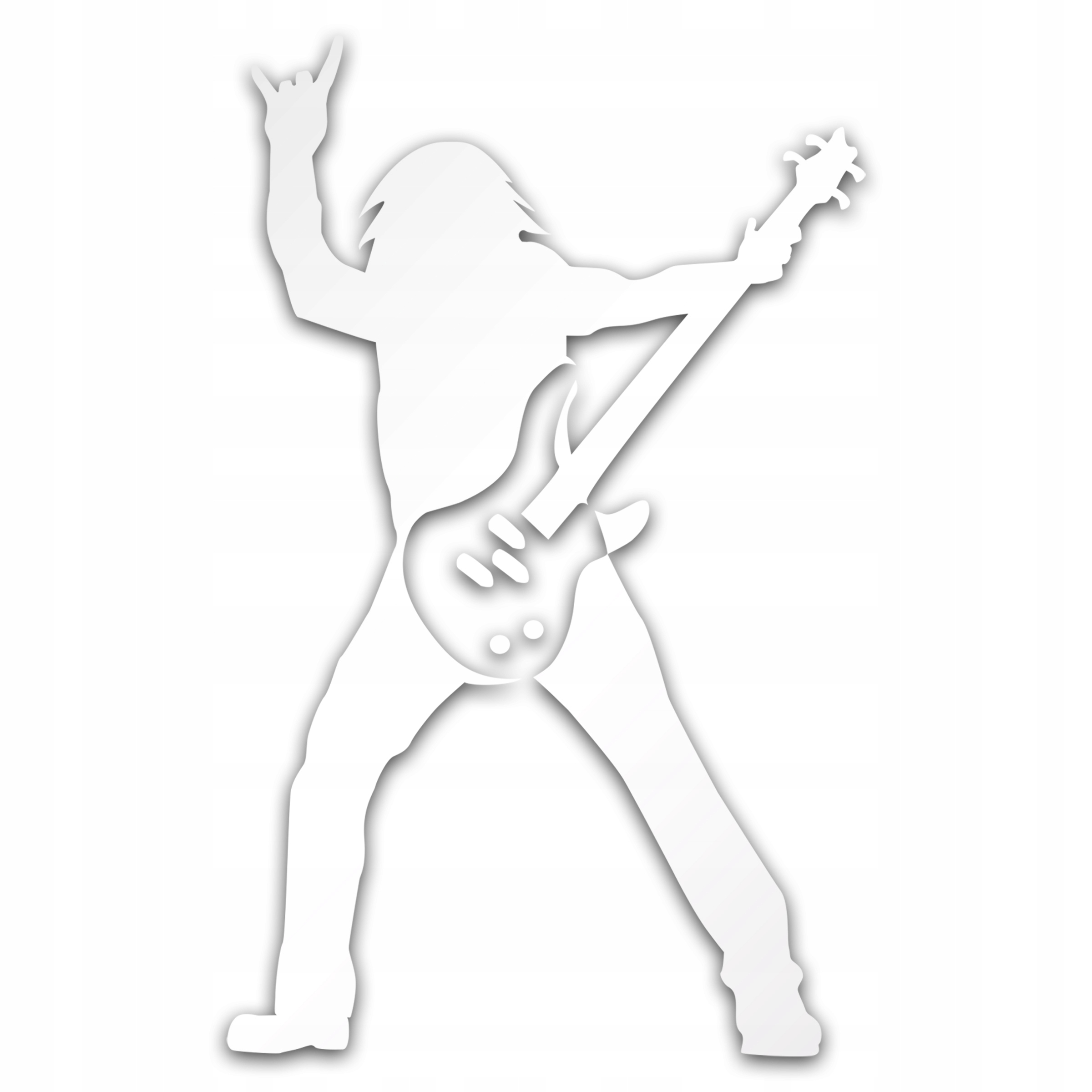 

Gitarzysta Rock Naklejka Hobby Odblaskowa Na Auto