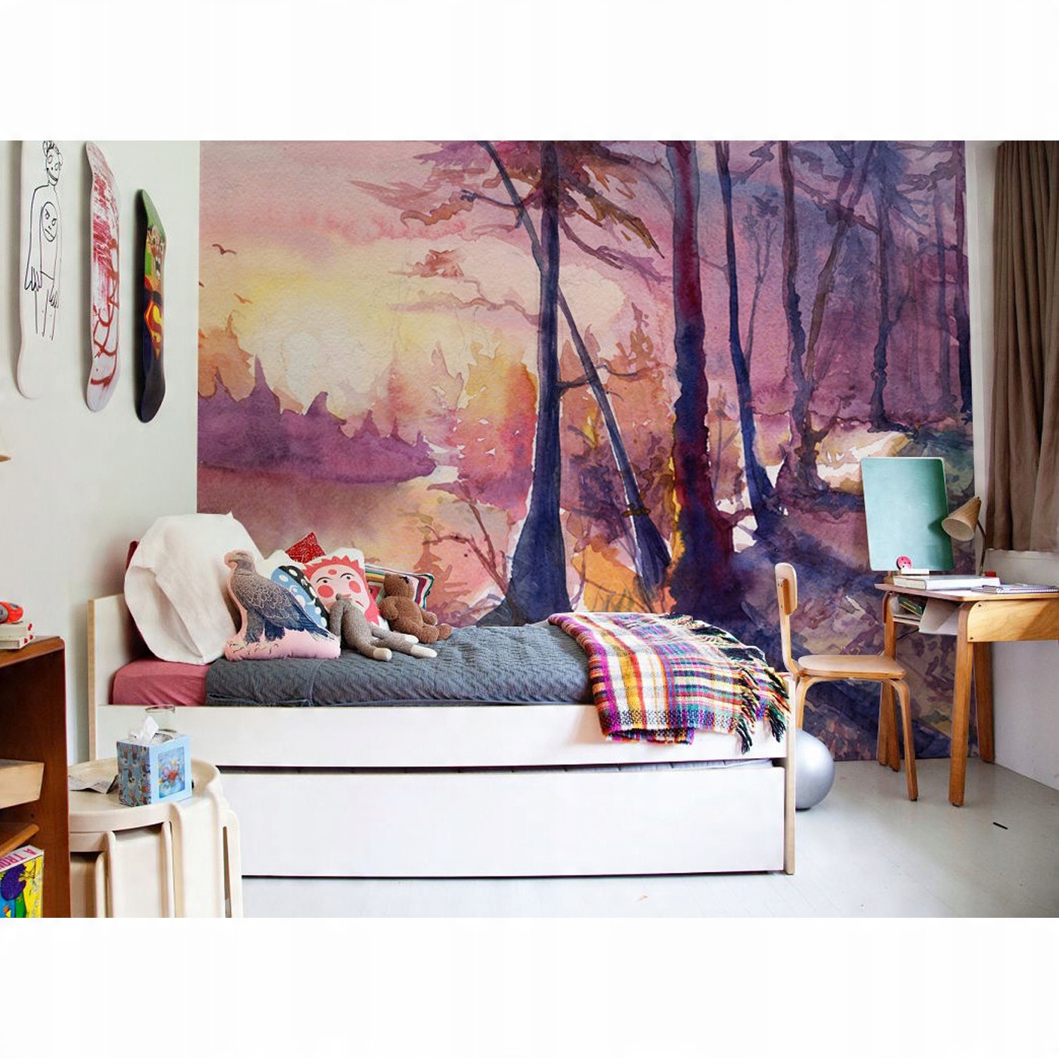 

Fototapeta ścienna Piękny rysunek leśny 250x104 cm