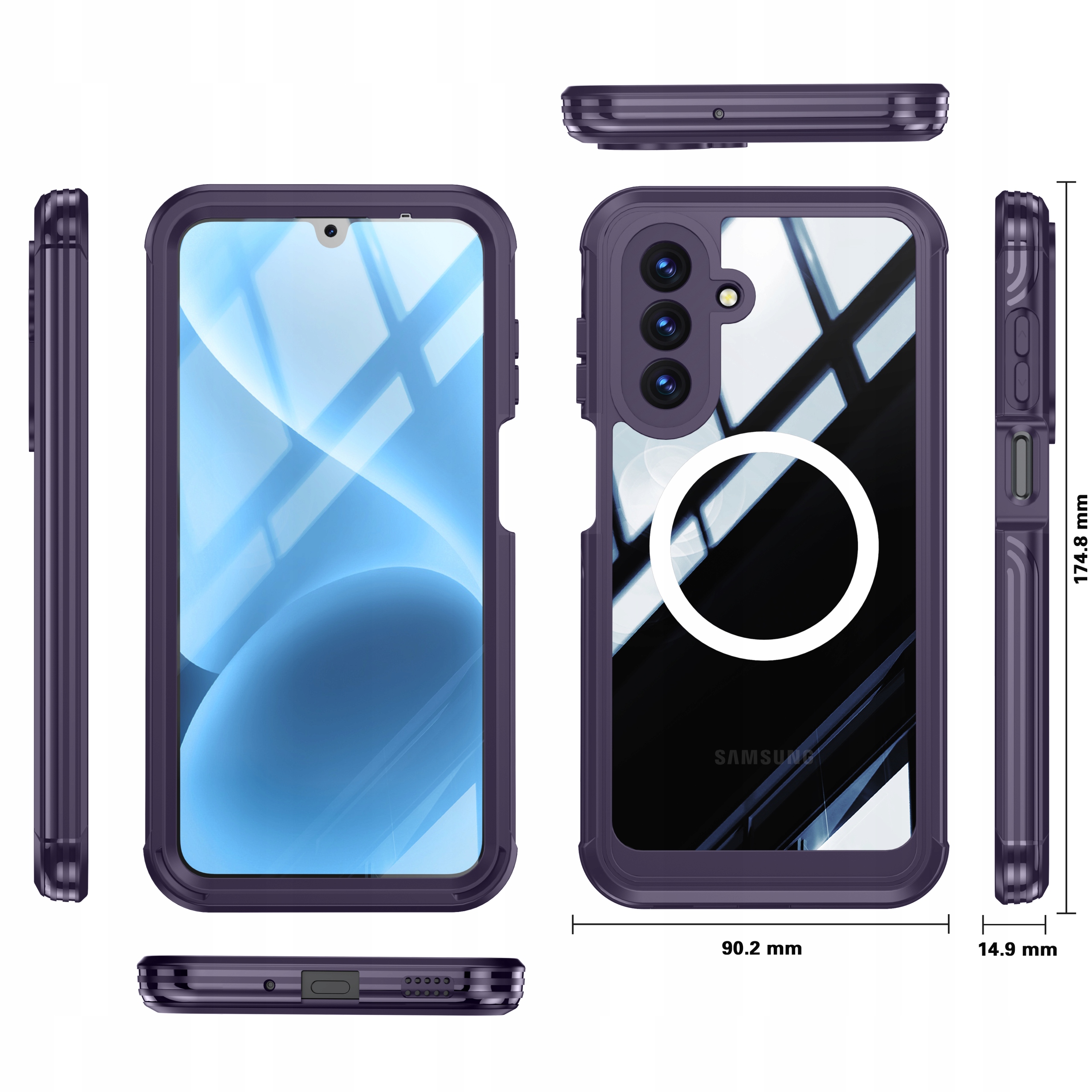 Exoguard Case Etui 360° Magsafe Wytrzymała Obudowa Samsung Galaxy A17