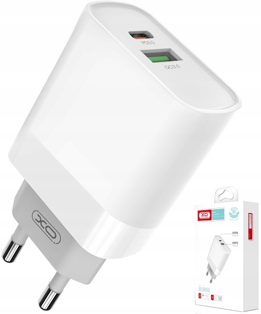 ŁADOWARKA SIECIOWA QC 20W 1X USB + 1X USB-C PD