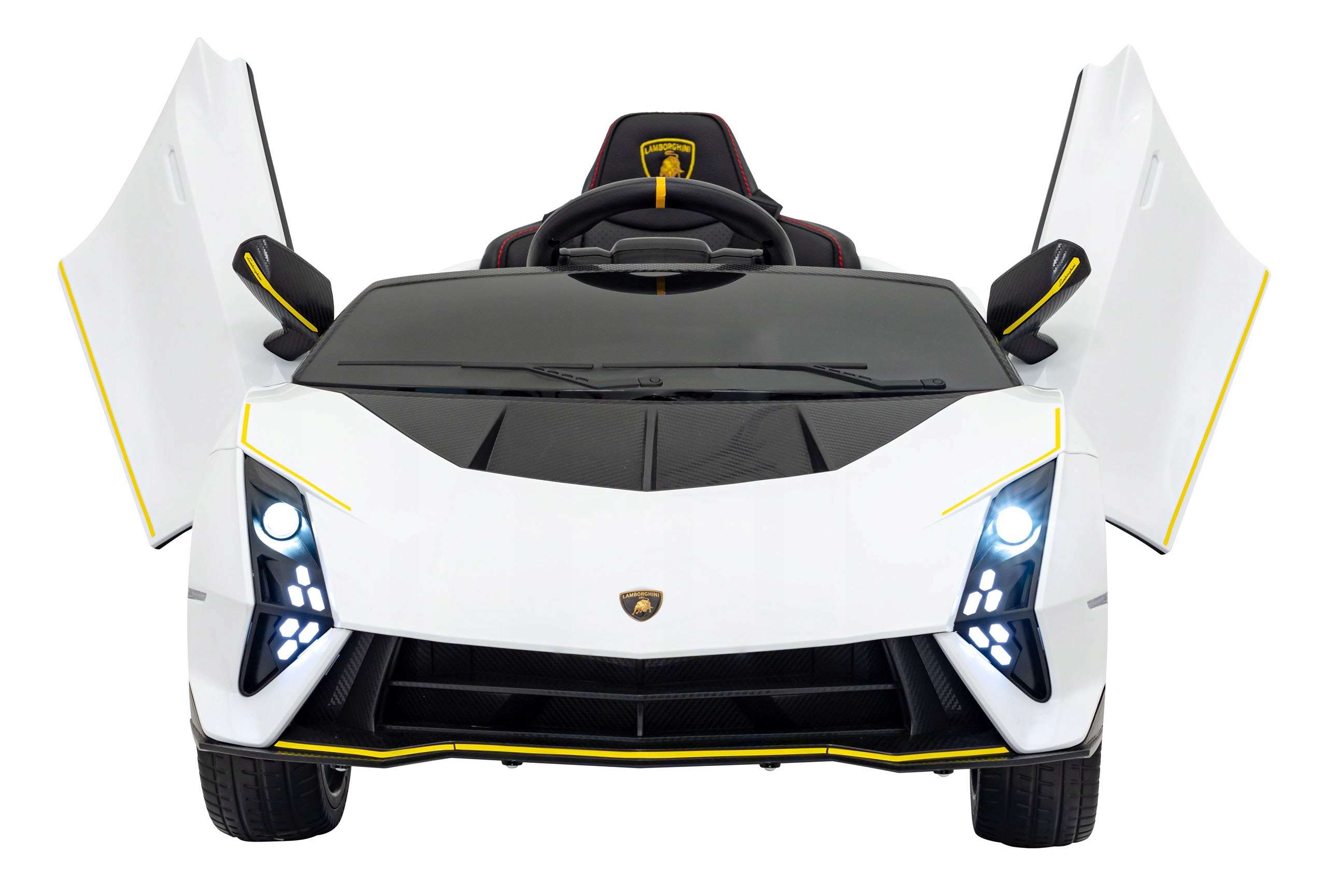 Lamborghini Invencible Biały Pojazd dla Dzieci 12V