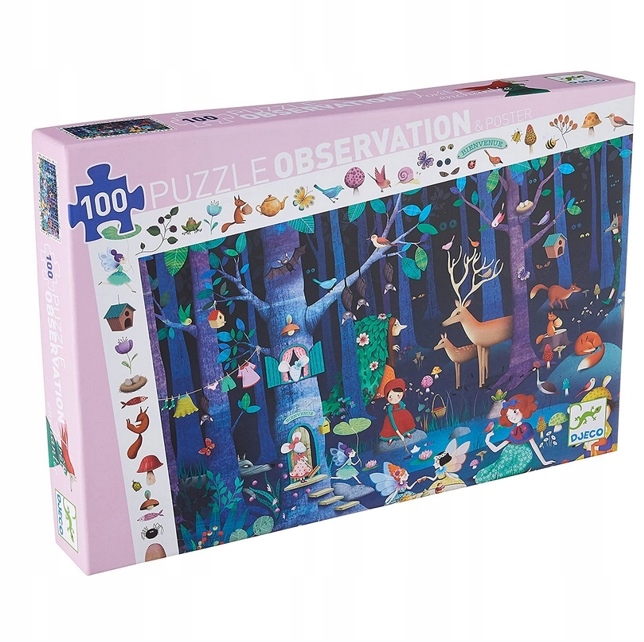 

Djeco: puzzle obserwacja Zaczarowany Las 100 el.