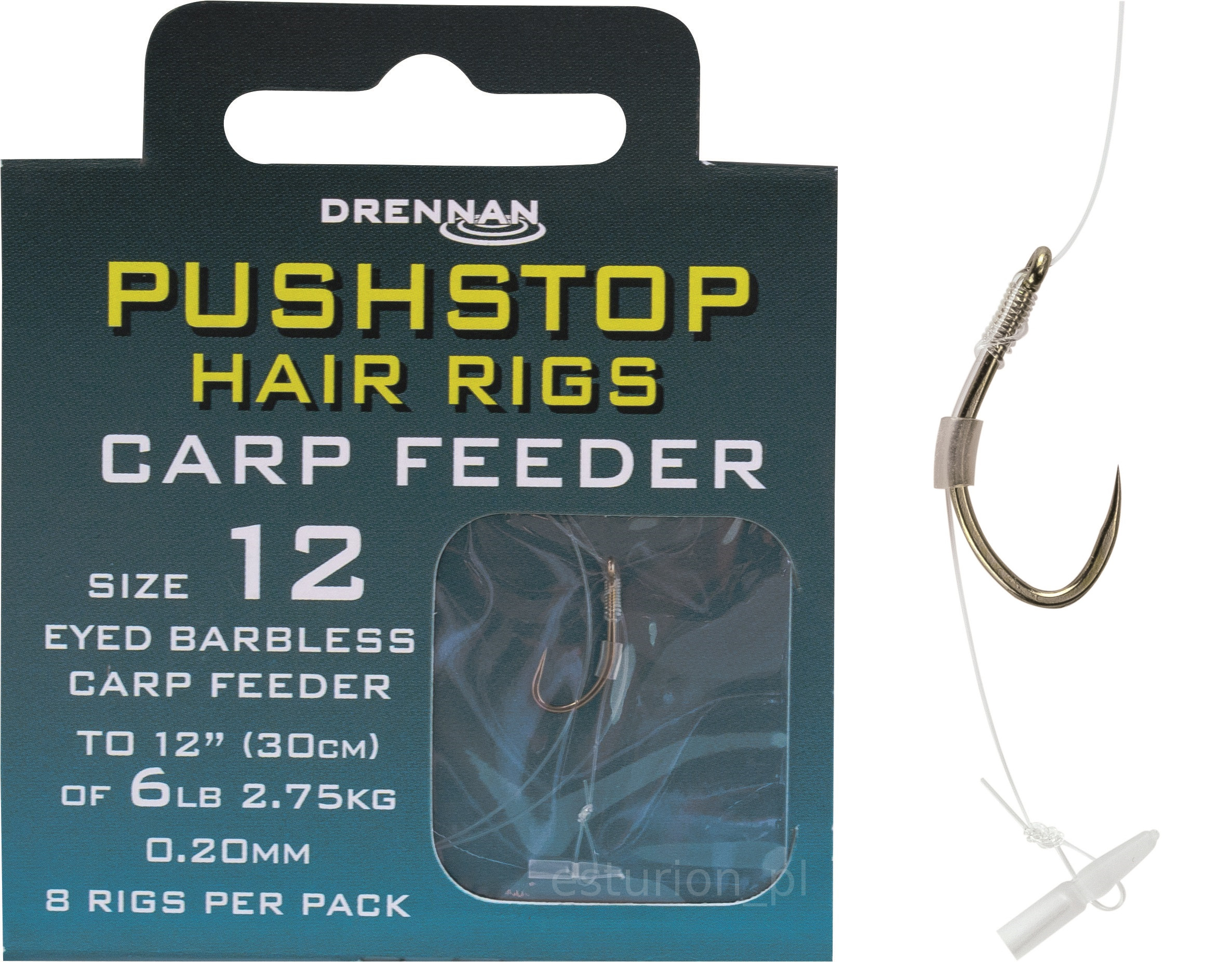 Przypony nr #8/30cm Drennan Pushstop Carp Feeder