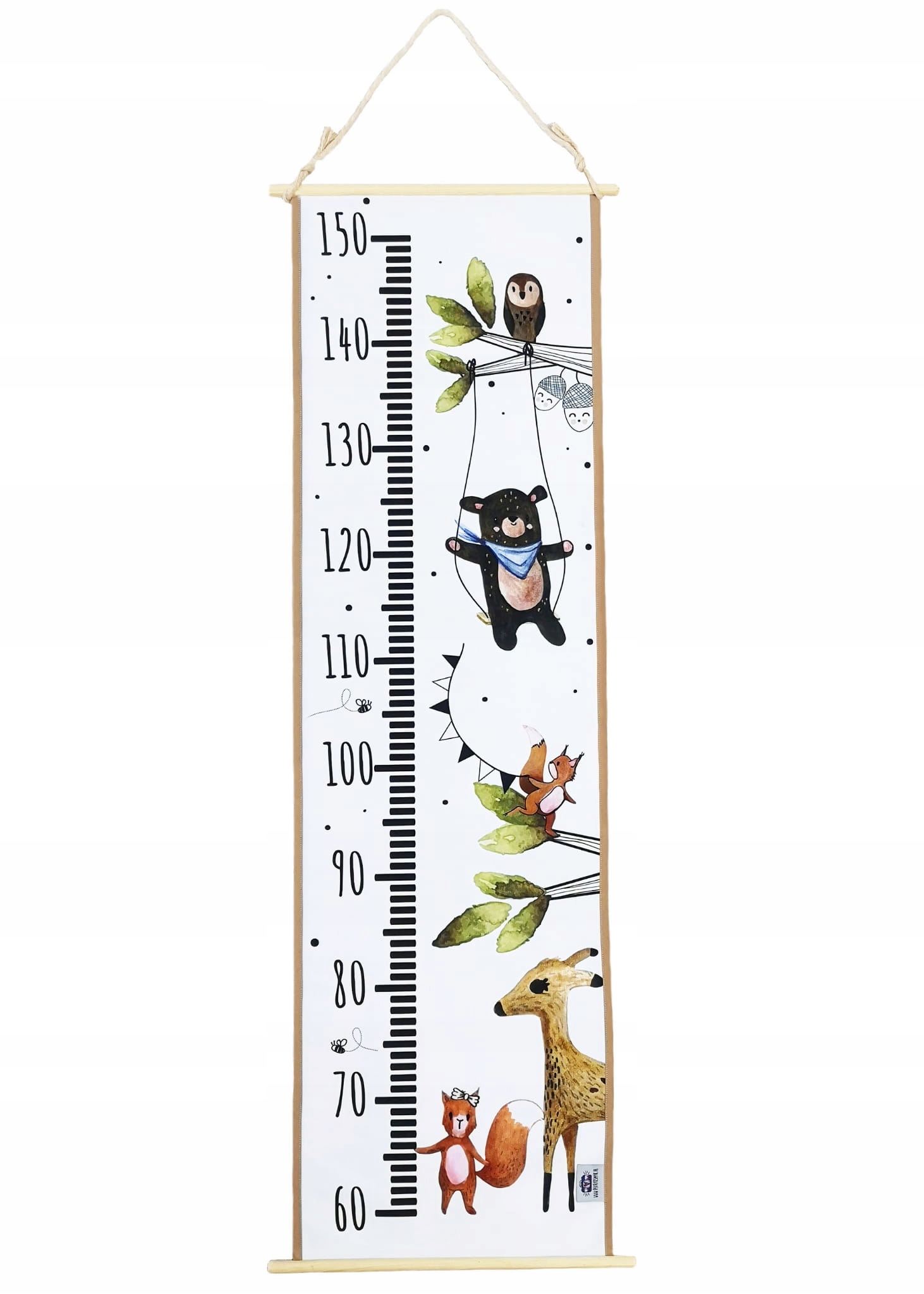 MIARKA WZROSTU "LEŚNA POLANKA' na ścianę