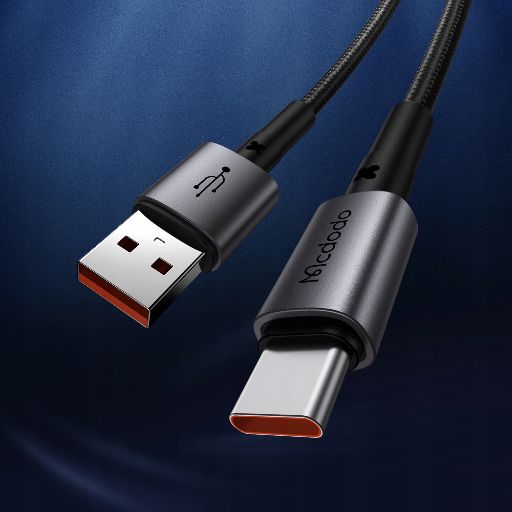 MCDODO KABEL USB-C SZYBKIE ŁADOWANIE DO SAMSUNG XIAOMI USB TYP C 6A 100W 2M Złącza USB - USB typ C