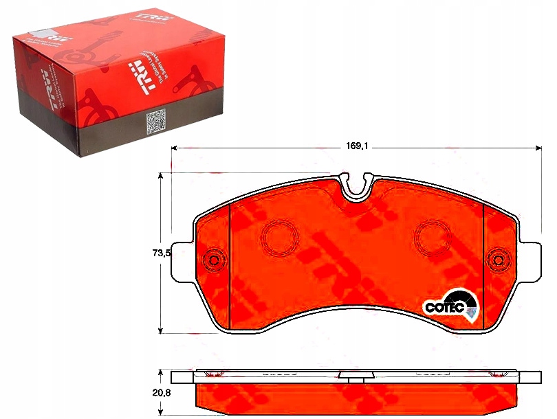Brzdové Destičky Mercedes Přední Sprinter 06- Trw Asistent Kolize #34