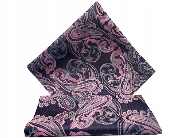 

Fioletowa / Różowa We Wzory Poszetka Butonierka