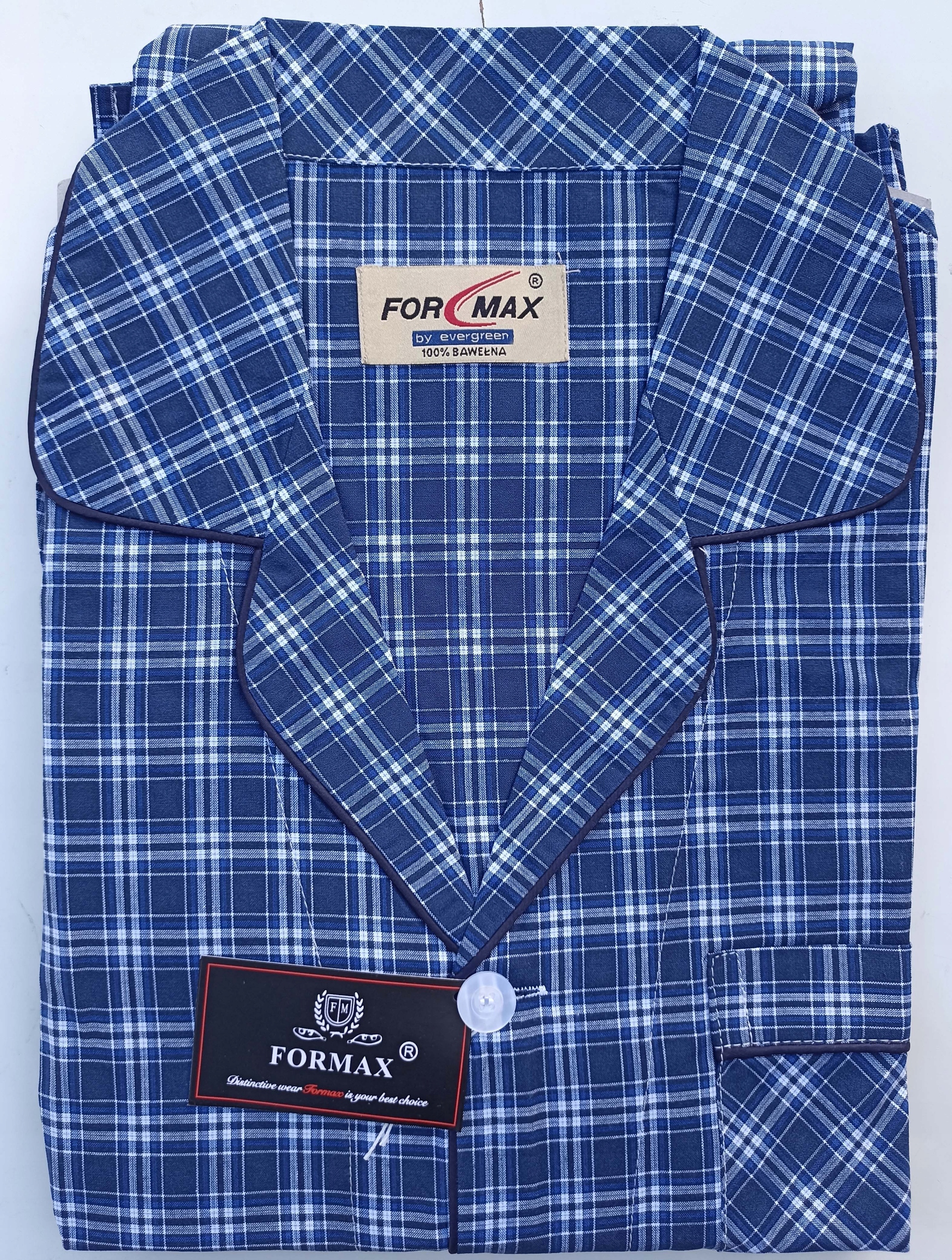 Elegancka Piżama Męska ROZPINANA bawełna r M Marka Formax