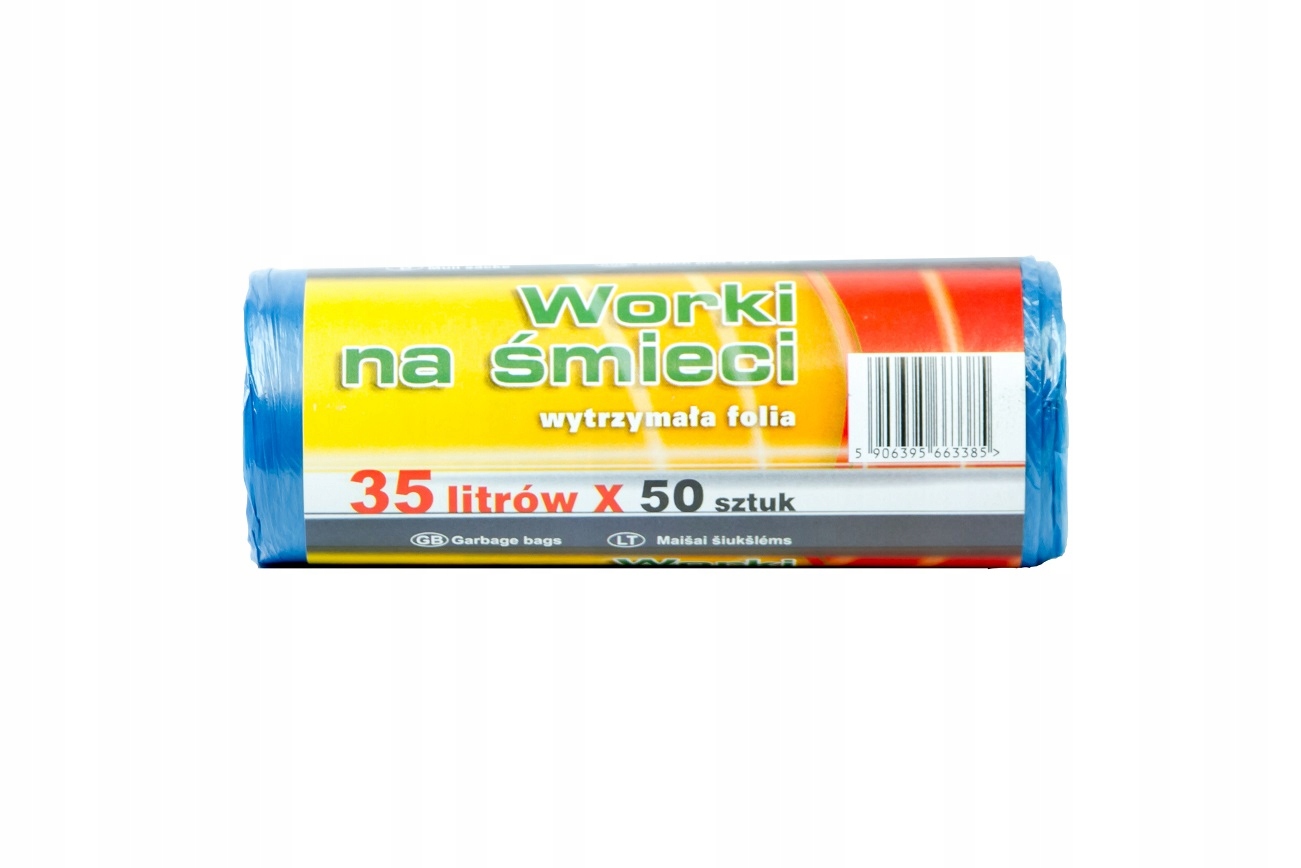 

Worki Na Śmieci 35L Niebieskie Na Roli Aż 50 Szt!
