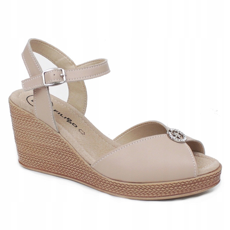 Filippo DS6026 Béžové Kožené Espadrilky vel. 40