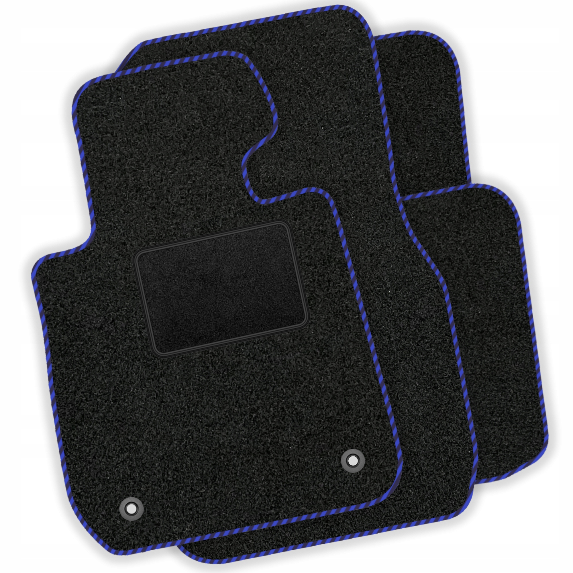 Sada velurových koberců pro Peugeot 206 1998-2009, modrá
