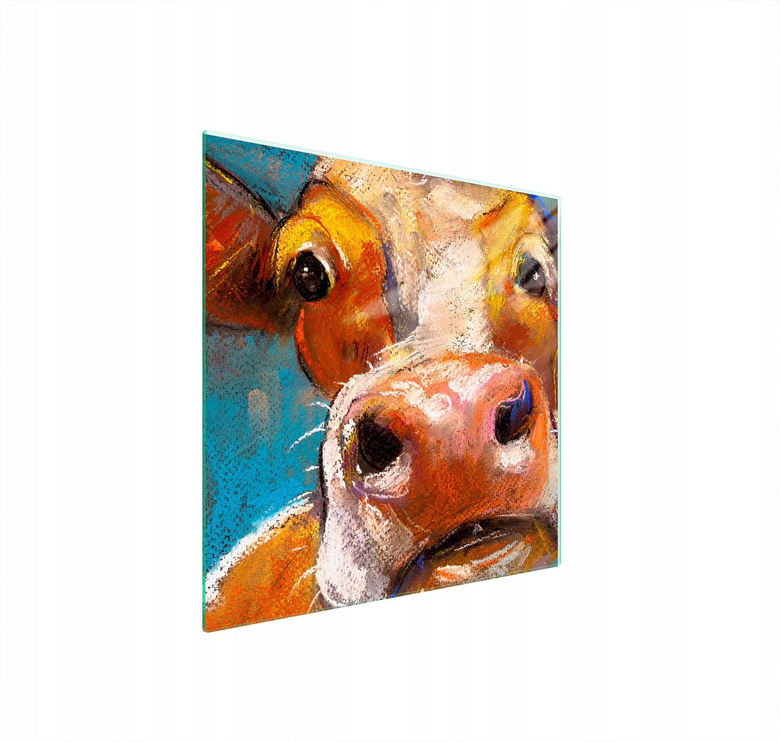 Skleněná Ochranná Deska Na Sporák 50x52 Kráva Tvrzené Sklo