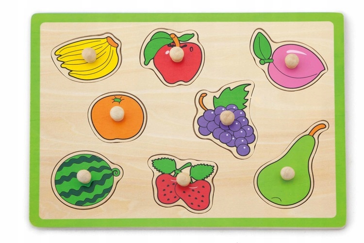 

Drewniane Puzzle Owoce Z Uchwytami 50020 Viga