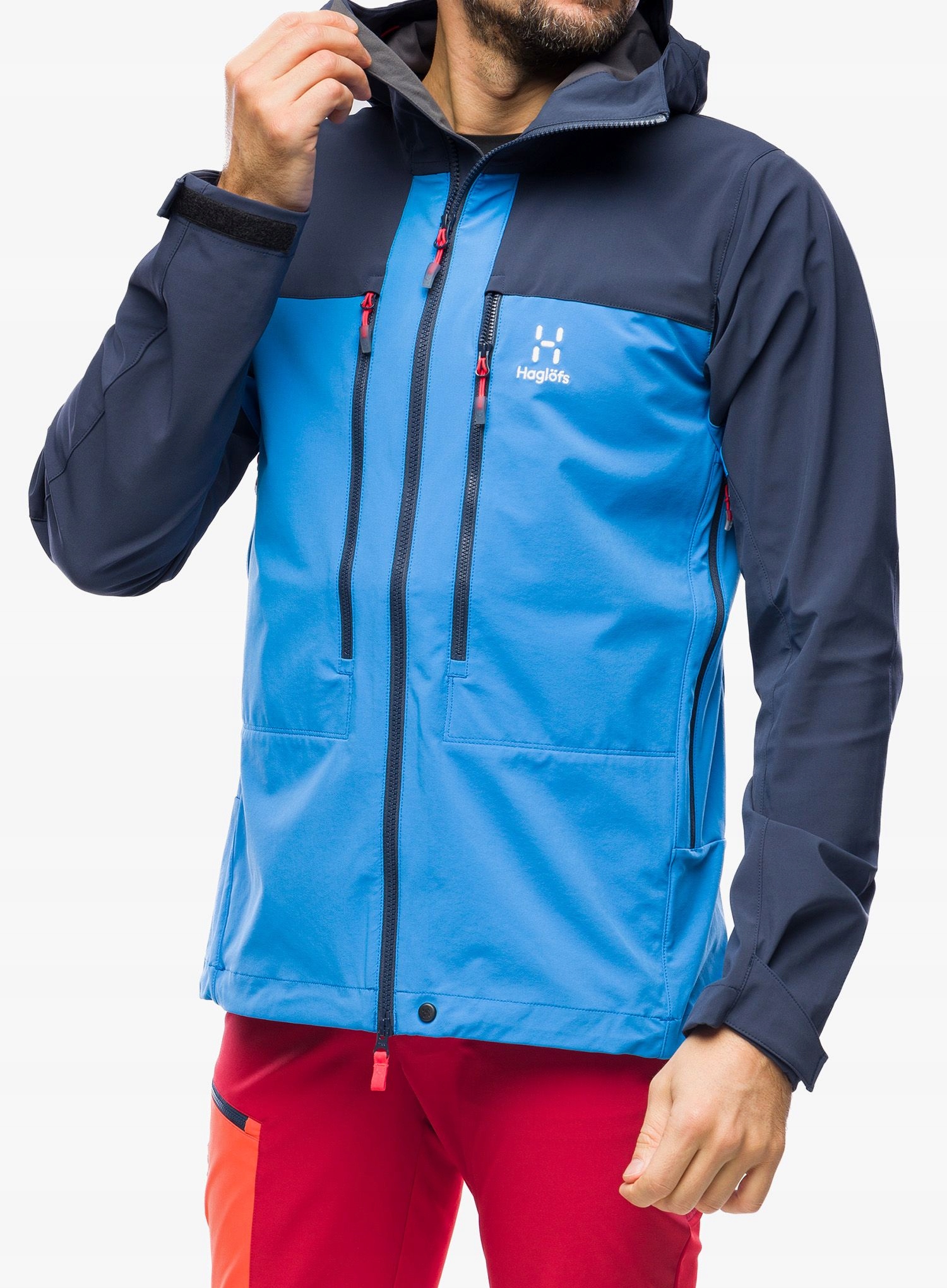 Softshellová bunda Haglofs Roc Sight Softshell Jacket nordic blue/tarn XL