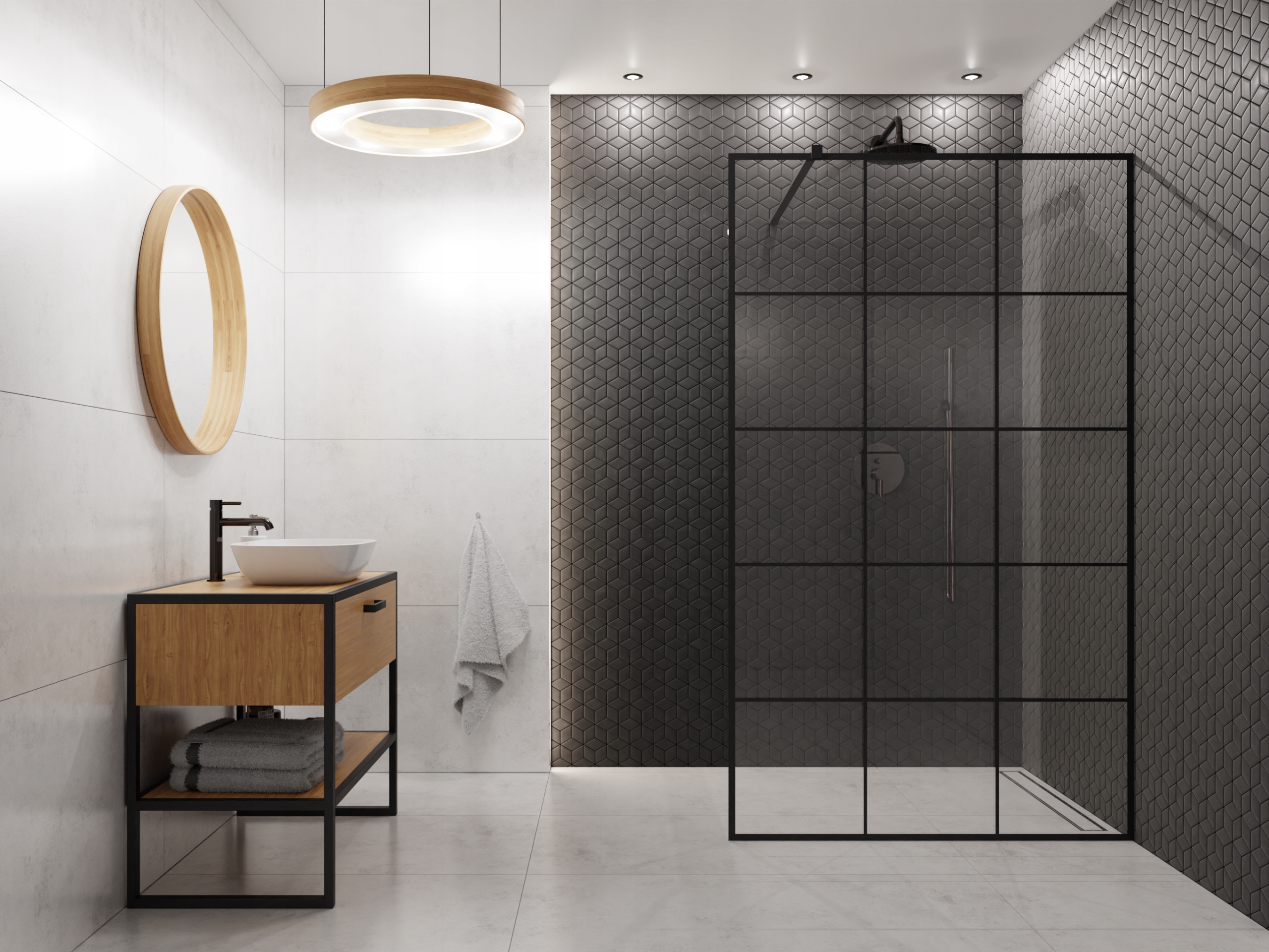 MOZAIKA SZKLANA HEKSAGON DIAMOND CZARNY MATOWY Kod producenta R001M