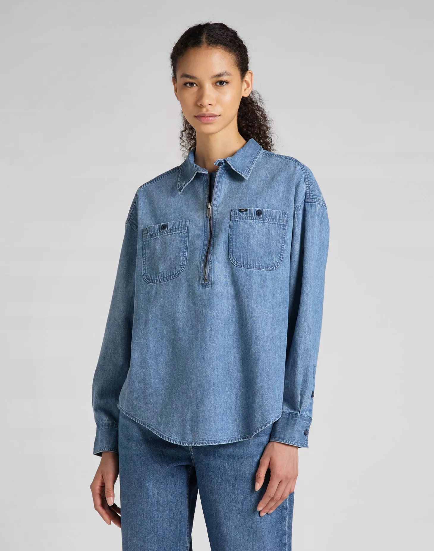Dámská košile Lee Frontier Half-zip Grandpa L46UCLKX S