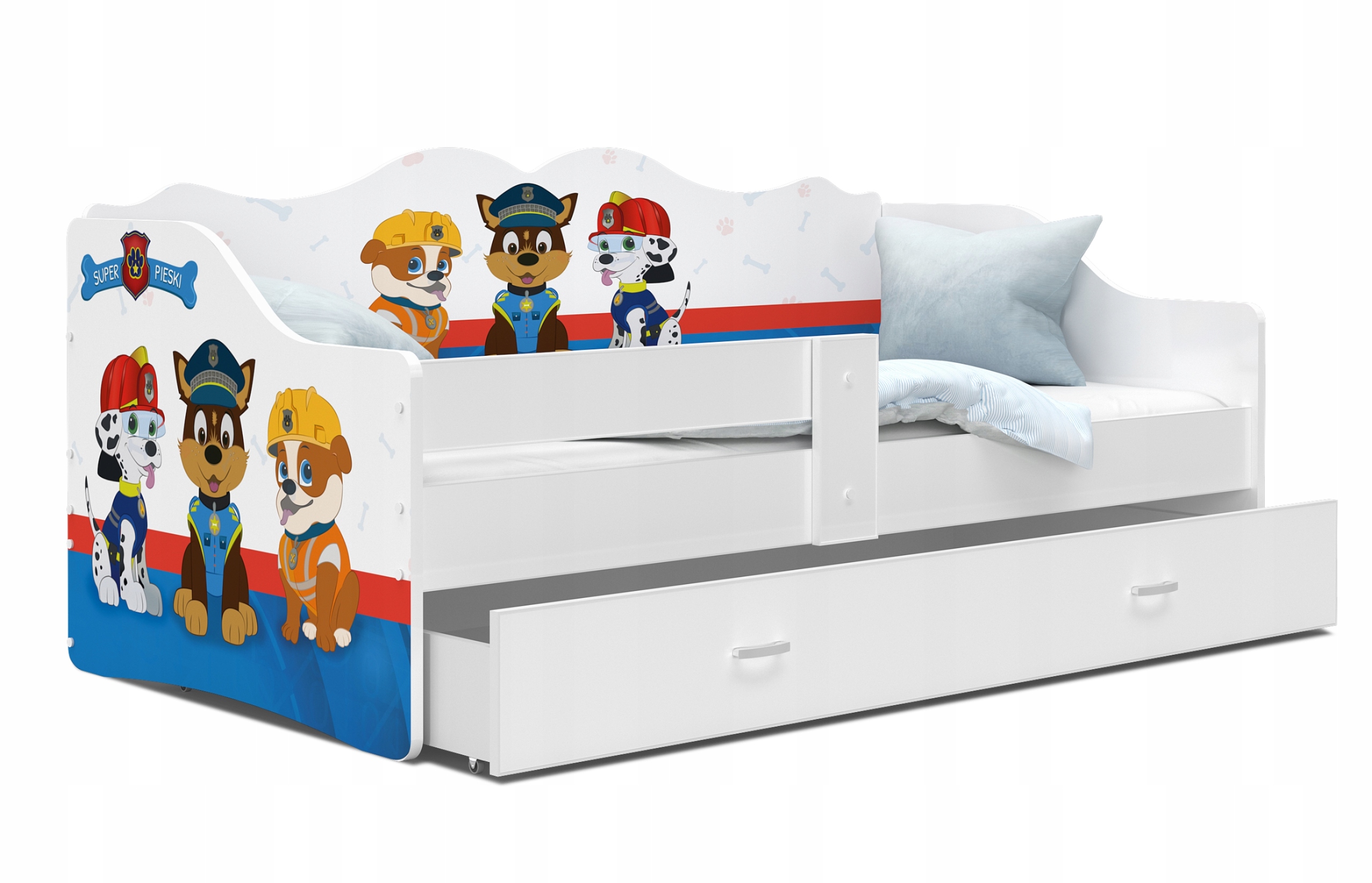

Łóżko dziecięce 180x80 szuflada materac Neli