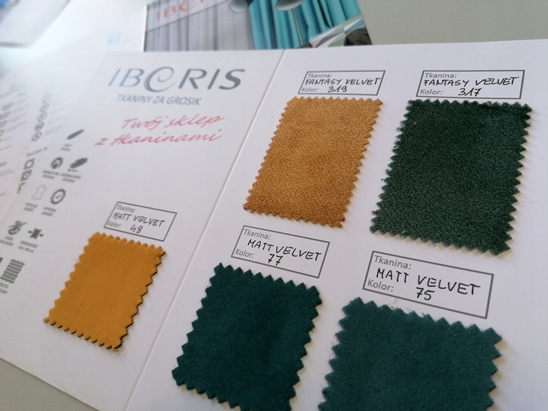 MATT VELVET MINI ŁATKA PRÓBNIK TKANINA OBICIOWA