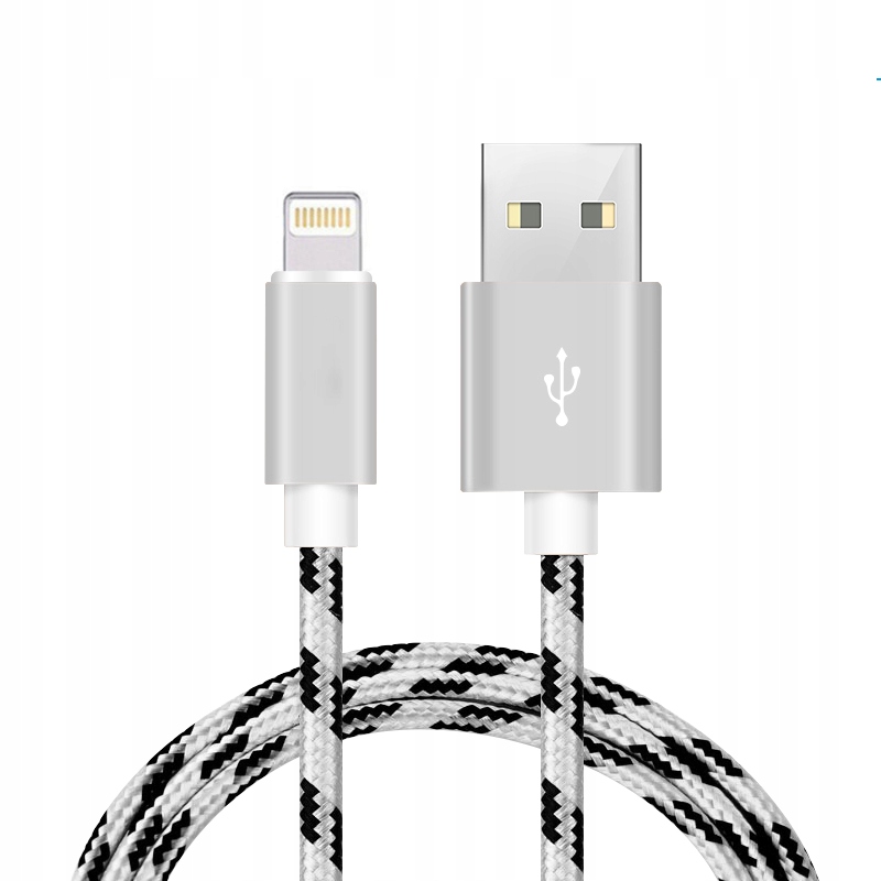 

Kabel Lightning Usb 1m dane quickcharge srebrny