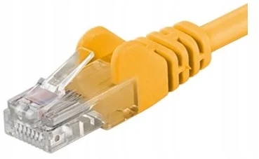 Kabel krosowy PremiumCord UTP CAT6, 10 m, żółty
