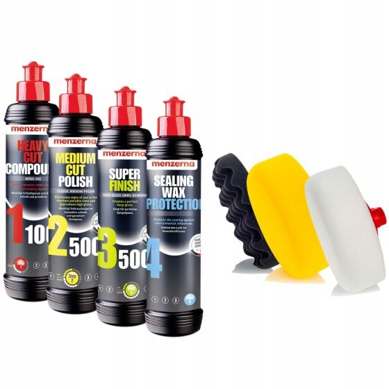 

Menzerna 1100 2500 3500 Pasty Polerskie Wosk Pad