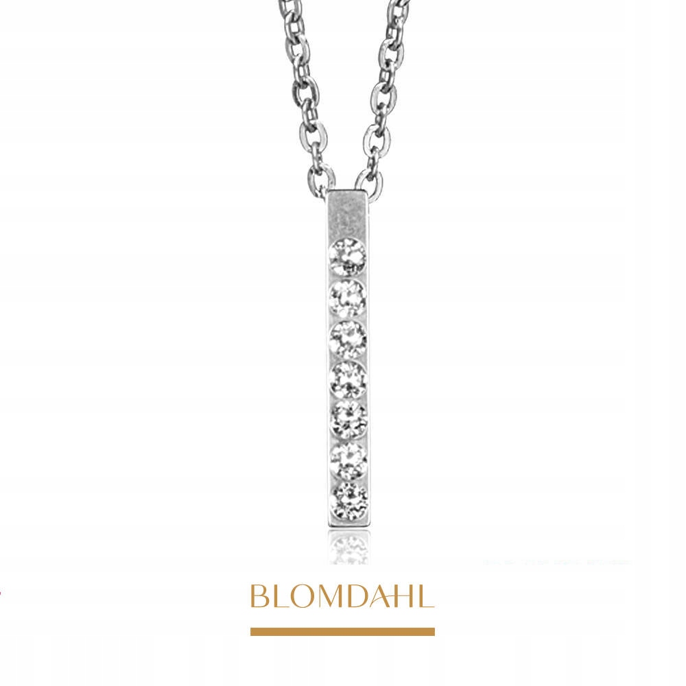 Blomdahl Hypoalergenní Náhrdelník S Brilliance Straight, Crystal, 20 mm