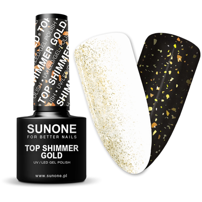 

SunOne Top Shimmer Gold Hard do paznokci manicure