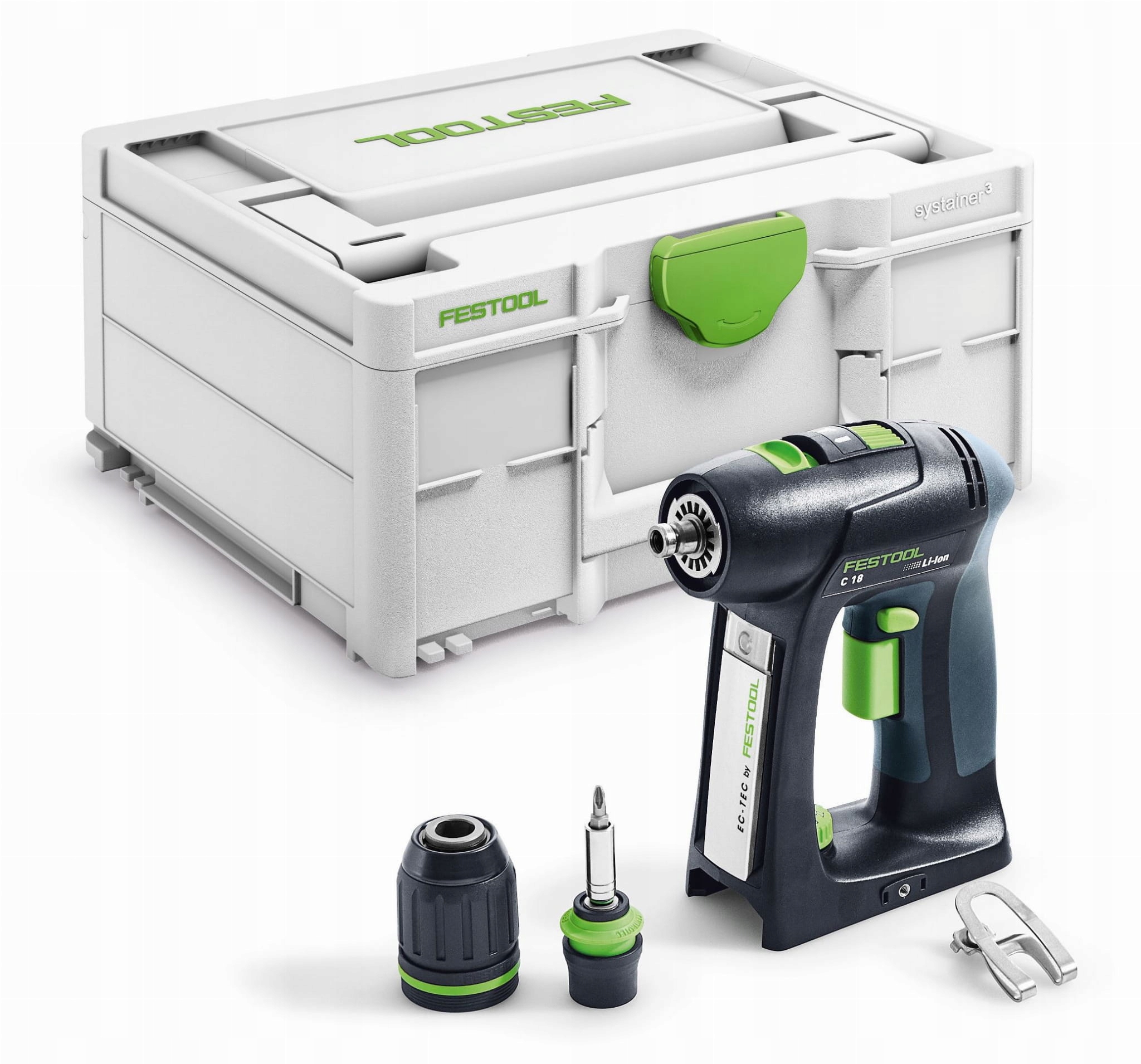 Akumulatorowa wiertarko-wkrętarka C 18-Basic Festool 576434 Zestaw