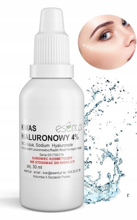 KWAS HIALURONOWY 4% do Mezoterapii Bezigłowej 30ml
