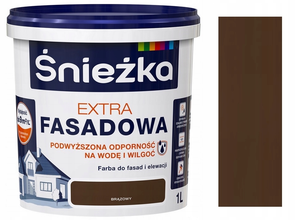 

Śnieżka Extra Fasadowa Farba Elewacyjna Brąz 1L
