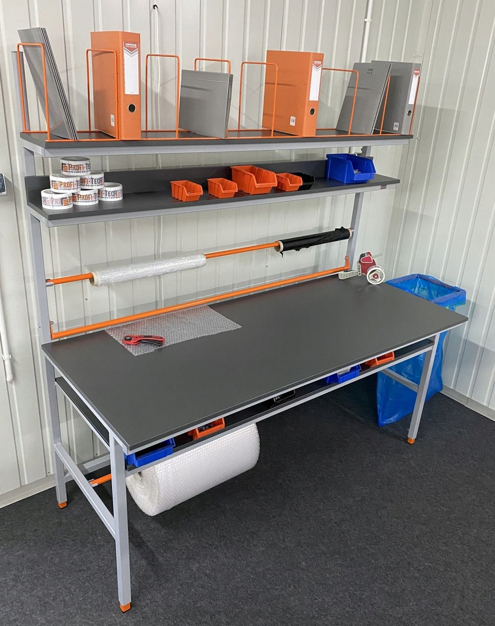 Stanowisko stół do pakowania duża półka 180x80x180 cm