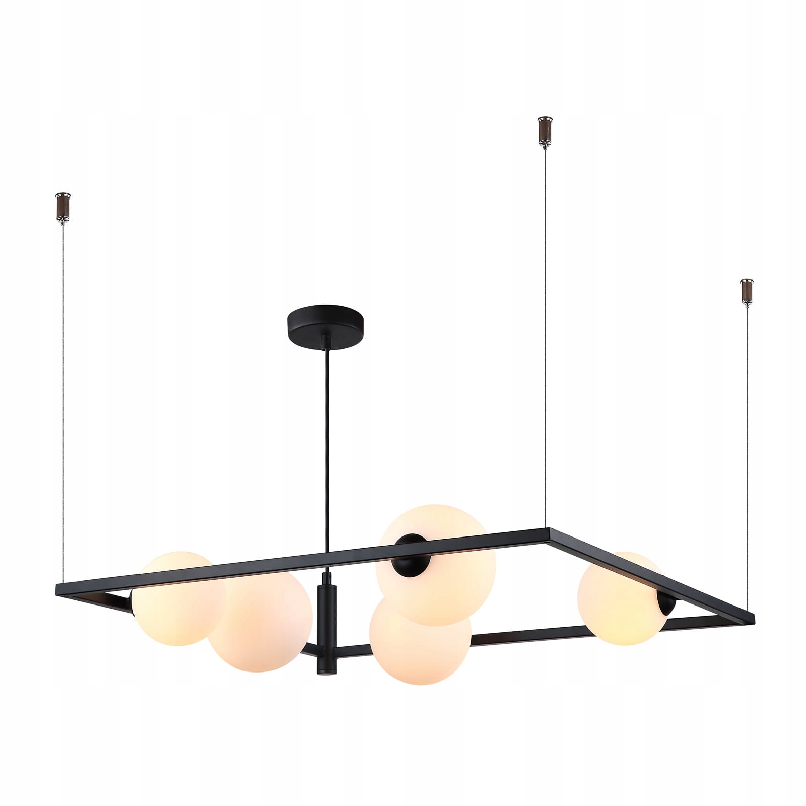 Závěsná lampa Italux Gareth Led moderní černá