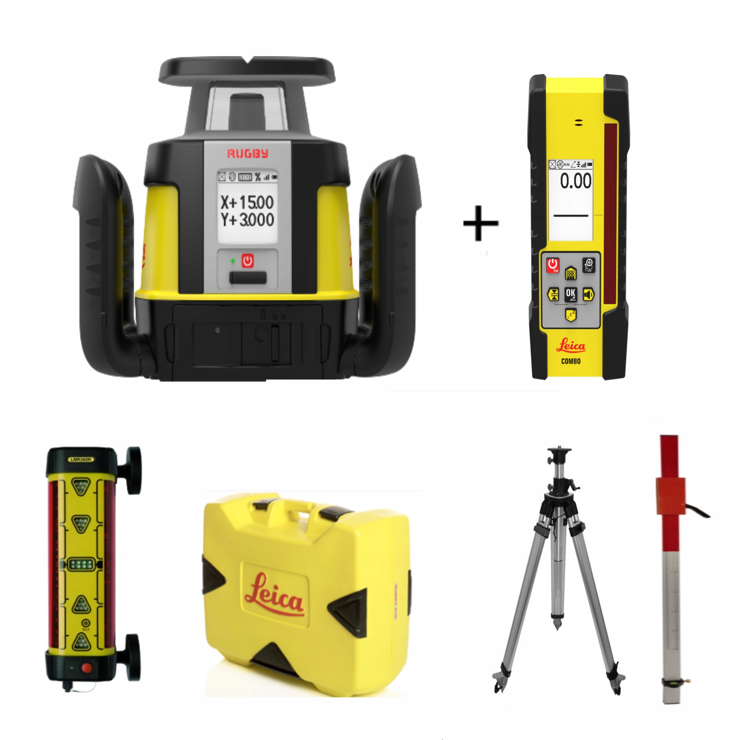 LEICA SYSTEM NA KOPARKE 1D, LASER CLA700+CZUJNIK