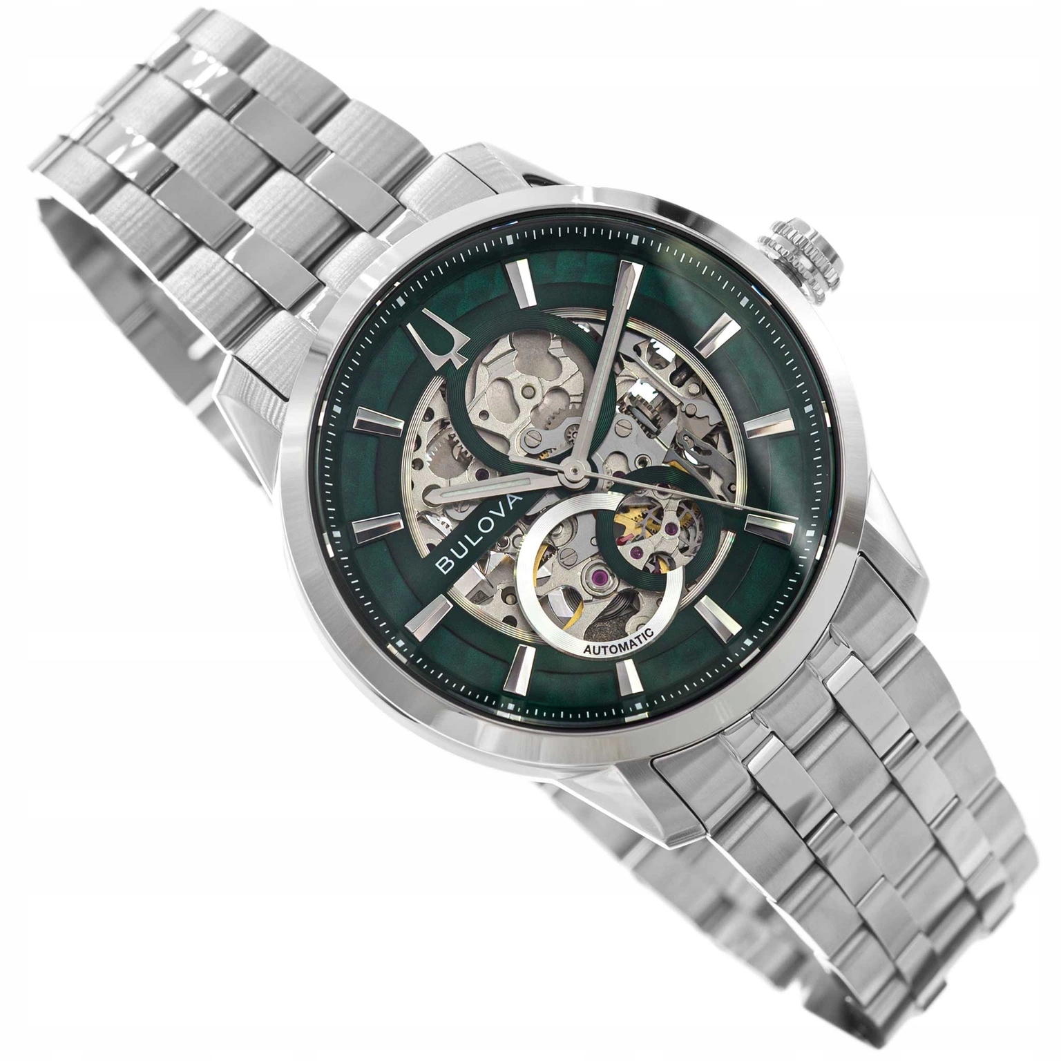 Pánské Hodinky Bulova 96A329 Sutton Automat, Elegantní Náramek