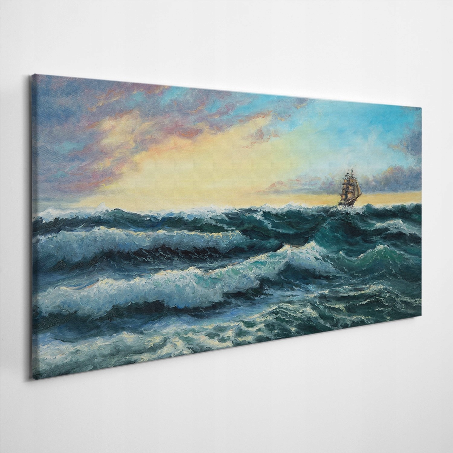 

Fotoobraz na płótnie Statek Ocean Sztorm 120x60 cm