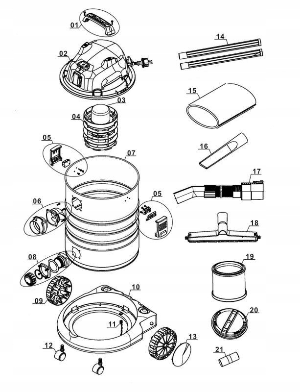 Szczotki 6,4x10 Einhell TH-VC TC-VC 1930 SA WZ-NTS Marka Einhell